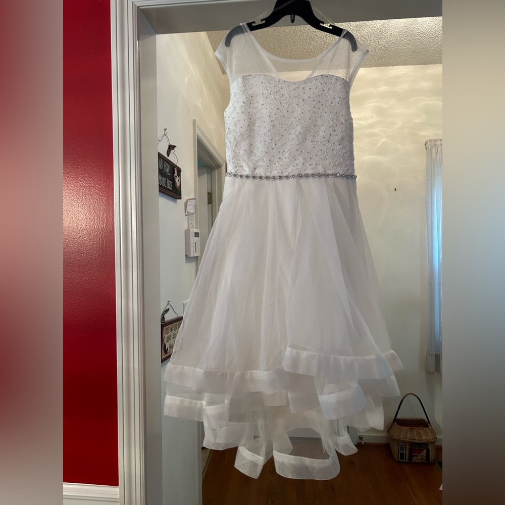 White size 10 girls dress
